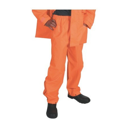 300D Polyester/PU HiVis Breathable Rain Trousers  - 3874