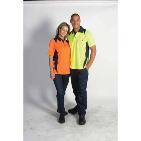 175gsm HiVis Cool Breathe Action Polo Shirt, S/S - 3893