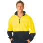 HiVis Two Tone 1/2 Zip Cotton Fleecy Wincheater - 3923