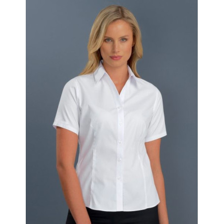 Womens S/S Poplin Shirt - 102