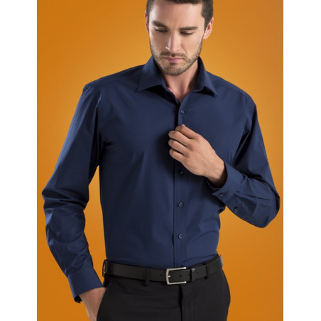 Mens L/S Poplin shirt - 600