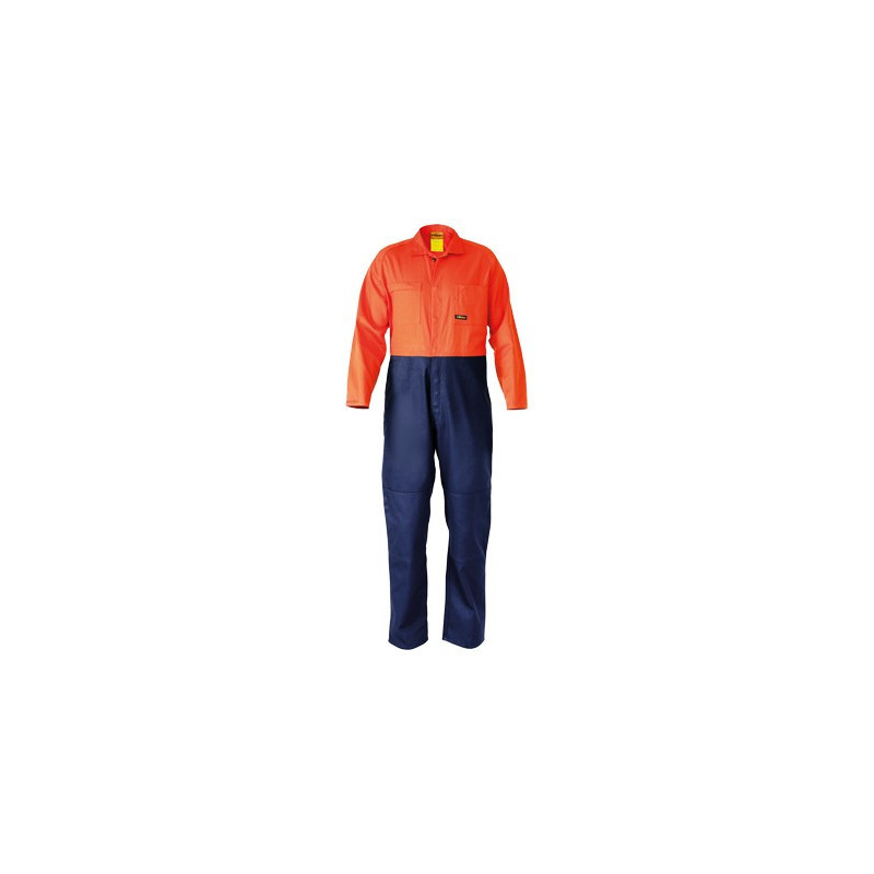 2 Tone Hi Vis Coveralls Regular Weight - BC6357