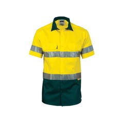 HiVis Cool-Breeze Cotton Shirt With 3M 8906 R/Tape S/S - 3887