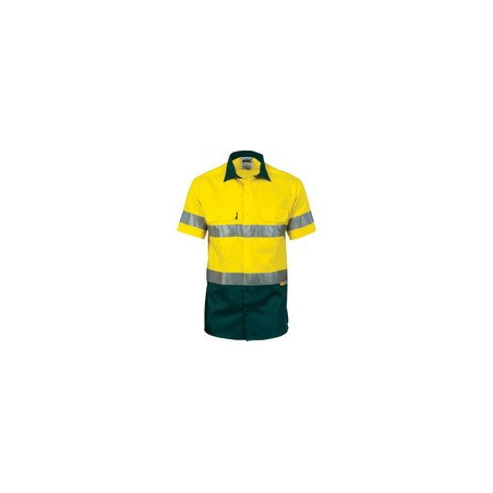 HiVis Cool-Breeze Cotton Shirt With 3M 8906 R/Tape S/S - 3887