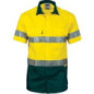 HiVis Cool-Breeze Cotton Shirt With 3M 8906 R/Tape S/S - 3887